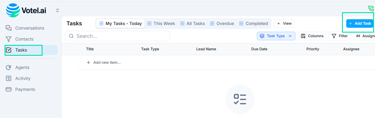 Creating Tasks-Manual Creation